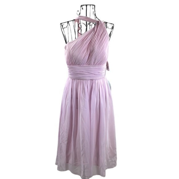 Donna Morgan | Pink One Shoulder Formal Dress - Picture 1 of 5